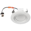 LED Gimbal Recessed Lighting Retrofit Kit 4" 3000K