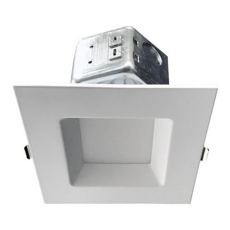 LED Square Downlight - New Construction 4" 10W 3000K Smooth Trim